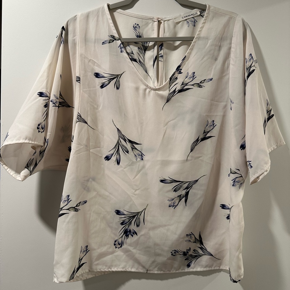 Floral Cream Top